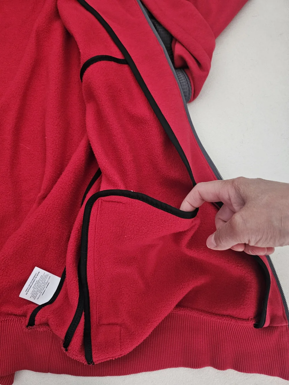 100% AUTHENTIC RARE Jordan Retro IV Fight Track Jacket Sweatshirt Red/Grey Sz2XL